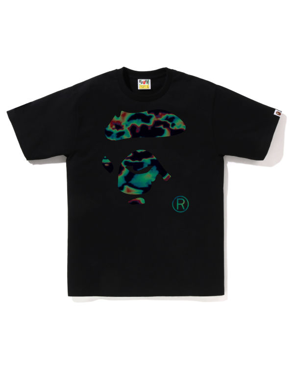 Camiseta Bape Thermography Ape Face Hombre Negros | 529340-VFW