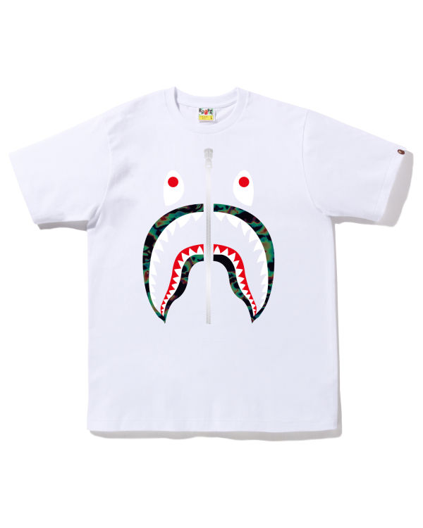 Camiseta Bape Thermography Shark Hombre Blancos | 294710-AOZ