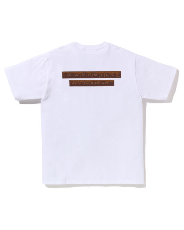 Camiseta Bape Valentine Chocolate Milo Hombre Blancos | 470563-ZCJ