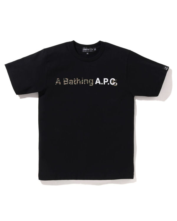 Camiseta Bape X A.P.C. A Bathing Ape Anchos Mujer Negros | 239651-RLW