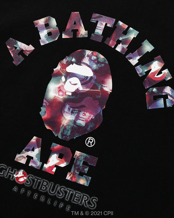 Camiseta Bape X Ghostbusters Camo College Hombre Negros | 592130-QLK