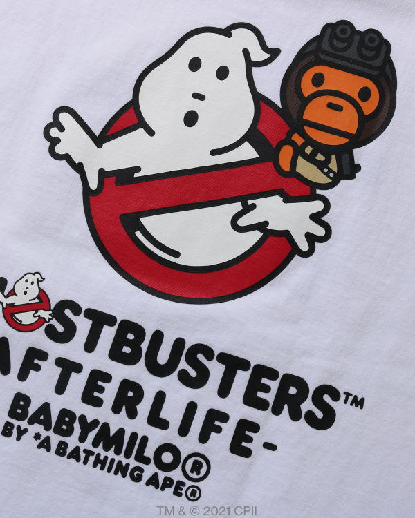 Camiseta Bape X Ghostbusters Milo Hombre Blancos | 849506-MFR