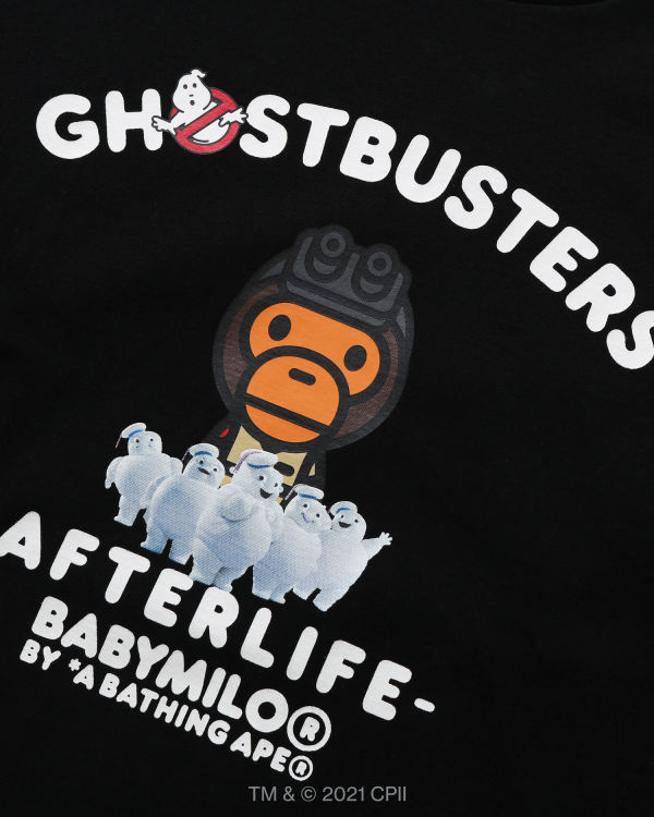 Camiseta Bape X Ghostbusters Milo Long Sleeve Hombre Negros | 093876-HCY