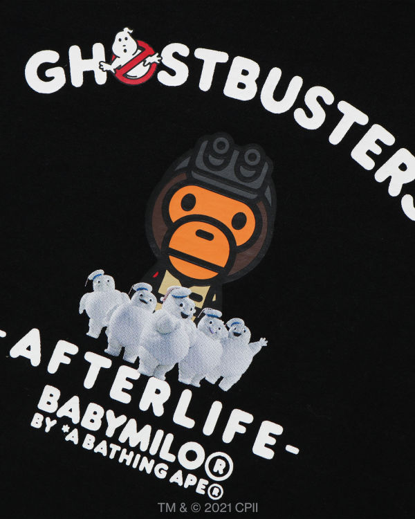 Camiseta Bape X Ghostbusters Milo Long Sleeve Niños Negros | 540978-OMQ