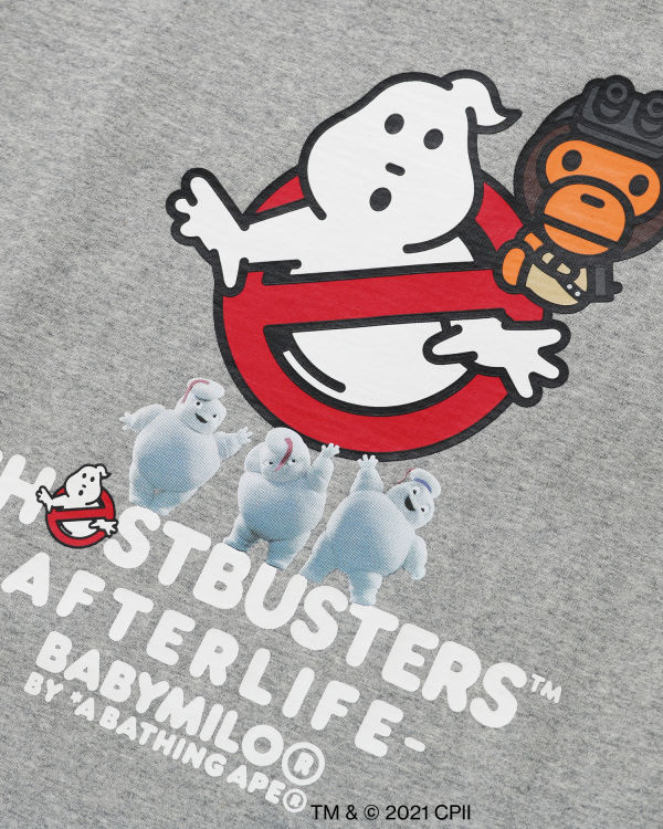 Camiseta Bape X Ghostbusters Milo Niños Grises | 620981-QSD