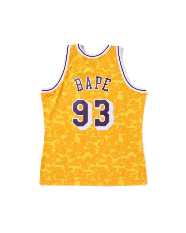 Camiseta Bape X M&N Los Angeles Lakers Jersey Hombre Amarillos | 586312-IXC