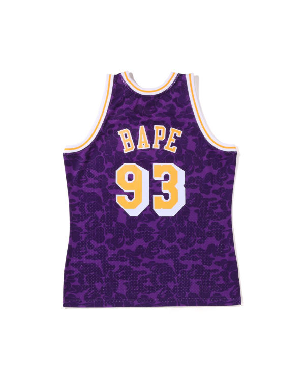 Camiseta Bape X M&N Los Angeles Lakers Jersey Hombre Morados | 840295-CNR