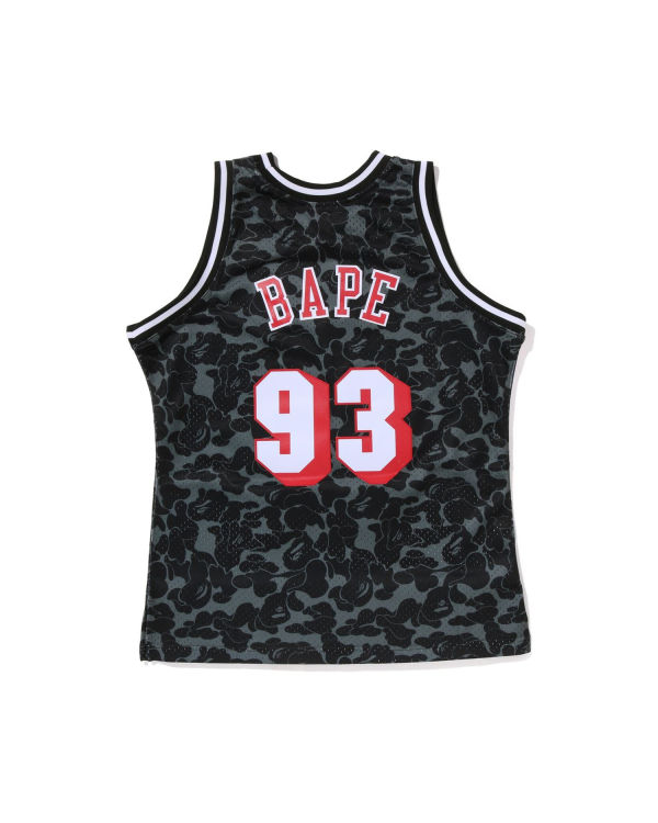 Camiseta Bape X M&N Miami Heat Jersey Hombre Negros | 459376-XNK