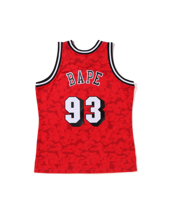 Camiseta Bape X M&N Miami Heat Jersey Hombre Rojos Claro | 461237-QPM