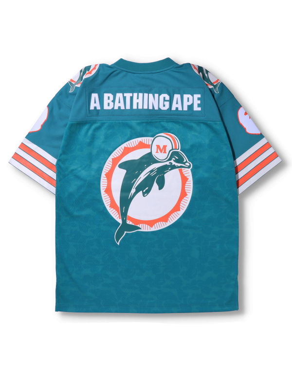 Camiseta Bape X M&N NFL Miami Dolphins Legacy Jersey Hombre Verde Menta | 437052-YGI