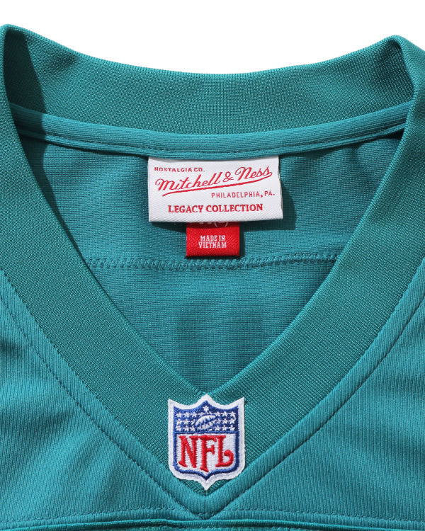 Camiseta Bape X M&N NFL Miami Dolphins Legacy Jersey Hombre Verde Menta | 437052-YGI