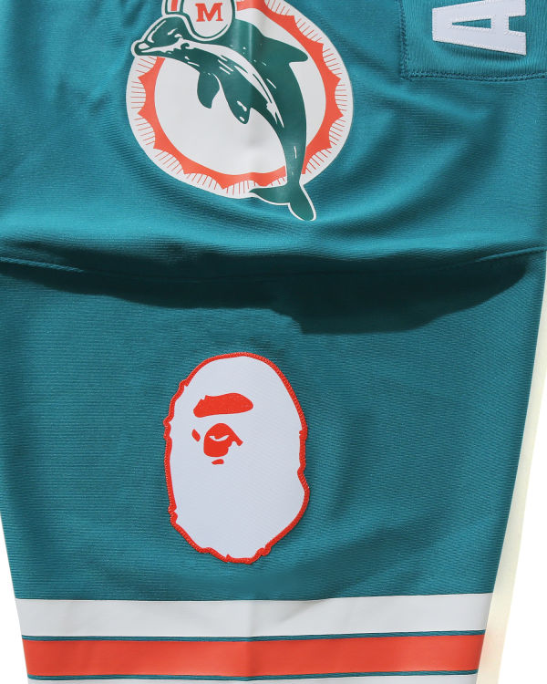 Camiseta Bape X M&N NFL Miami Dolphins Legacy Jersey Hombre Verde Menta | 437052-YGI