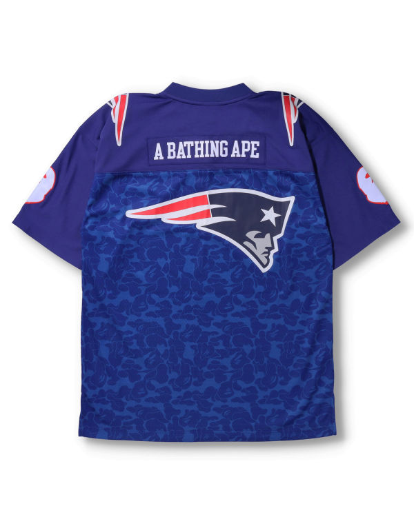 Camiseta Bape X M&N NFL New England Patriots Legacy Jersey Hombre Azules | 769158-UJY