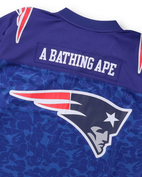 Camiseta Bape X M&N NFL New England Patriots Legacy Jersey Hombre Azules | 769158-UJY