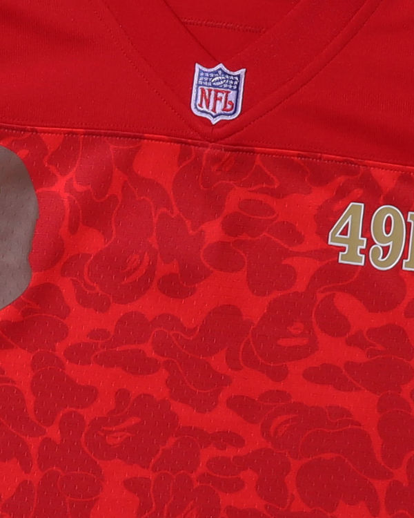 Camiseta Bape X M&N NFL San Francisco 49ers Legacy Jersey Hombre Rojos Claro | 781906-ERJ