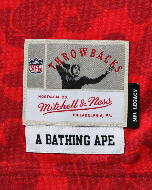 Camiseta Bape X M&N NFL San Francisco 49ers Legacy Jersey Hombre Rojos Claro | 781906-ERJ