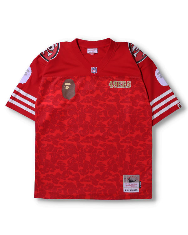 Camiseta Bape X M&N NFL San Francisco 49ers Legacy Jersey Hombre Rojos Claro | 781906-ERJ