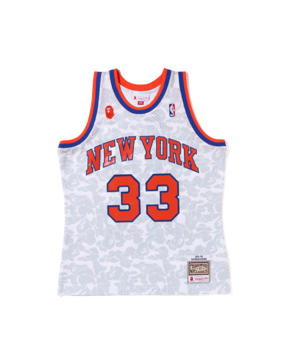 Camiseta Bape X M&N New York Knicks Hombre Blancos | 570312-QTR