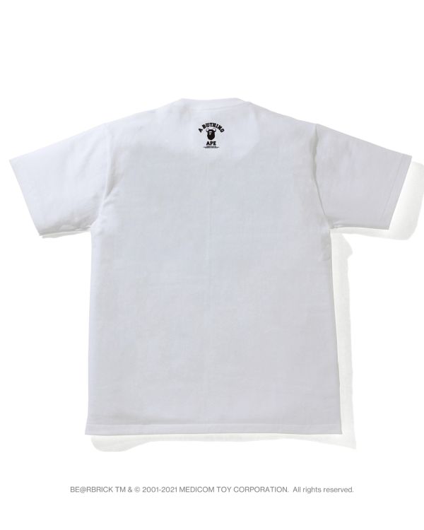 Camiseta Bape X Medicom Toy Camo BE@R Busy Works Hombre Blancos | 052634-CYX