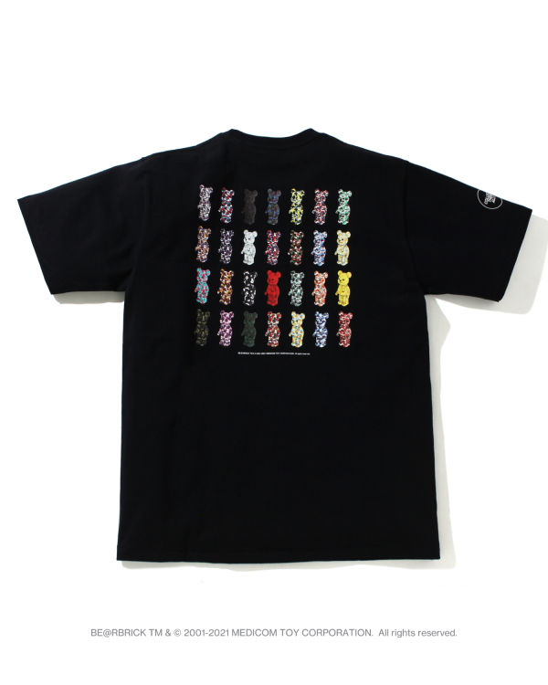 Camiseta Bape X Medicom Toy Camo BE@R Hombre Negros | 360928-JNO