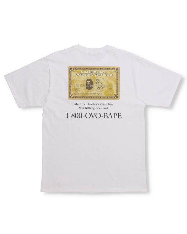 Camiseta Bape X OVO Card Hombre Blancos | 391057-HUA