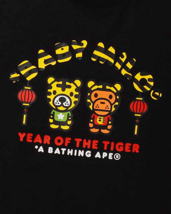 Camiseta Bape Year Of The Tiger Milo Hombre Negros | 043659-YPH