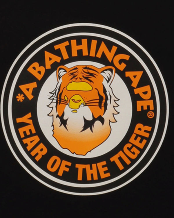 Camiseta Bape Year Of The Tiger Niños Negros | 607239-HRU