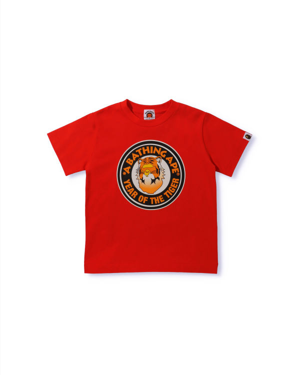 Camiseta Bape Year Of The Tiger Niños Rojos Claro | 129687-GUP