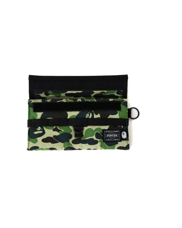 Carteras Bape Porter ABC Camo Long Hombre Verdes | 198427-IEX