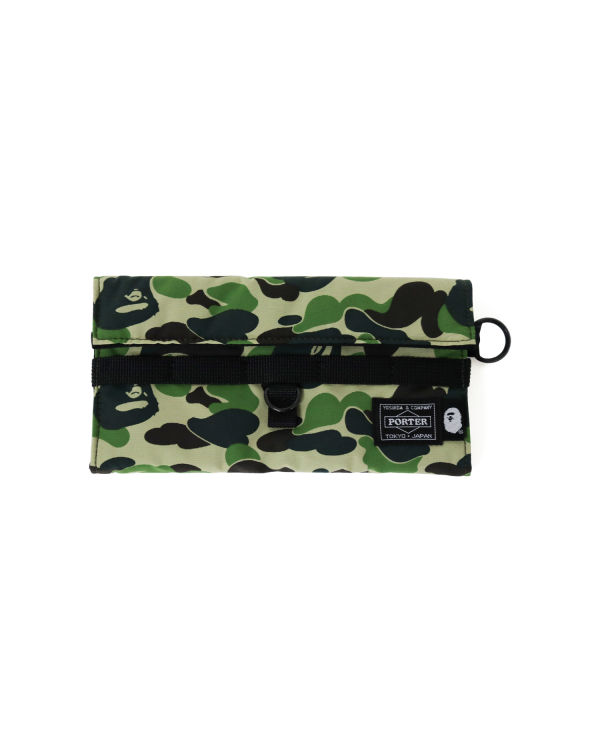 Carteras Bape Porter ABC Camo Long Hombre Verdes | 198427-IEX