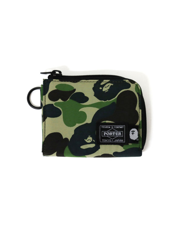 Carteras Bape Porter ABC Camo Mini Hombre Verdes | 578643-AIH