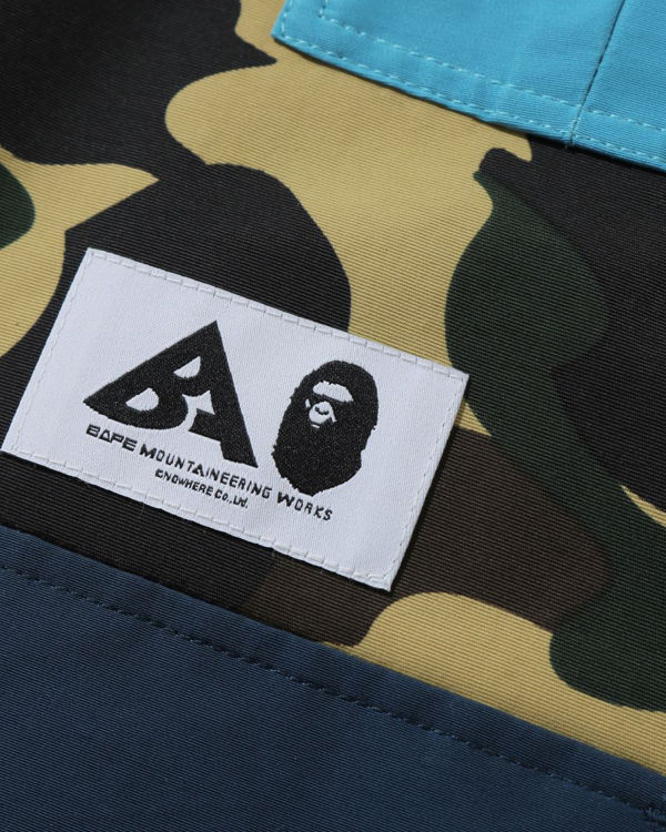 Chaquetas Bape 1st Camo Mountain Niños Amarillos | 045796-NQB