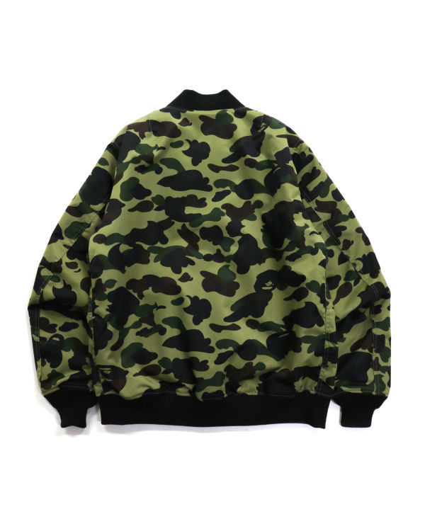 Chaquetas Bape 1st Camo Nylon Twill MA-1 Hombre Verdes | 905381-FLI