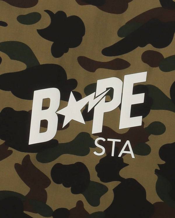 Chaquetas Bape 1st Camo Pista Hombre Verdes | 976120-BSK