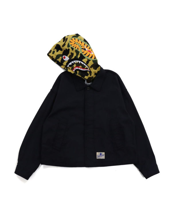 Chaquetas Bape 1st Camo Shark Hood Anchos Mujer Negros | 249361-HOV