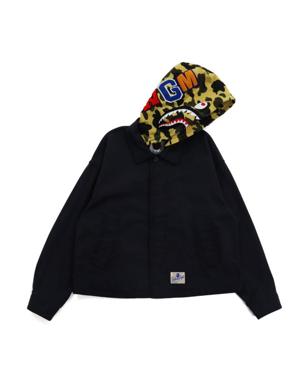 Chaquetas Bape 1st Camo Shark Hood Anchos Mujer Negros | 249361-HOV