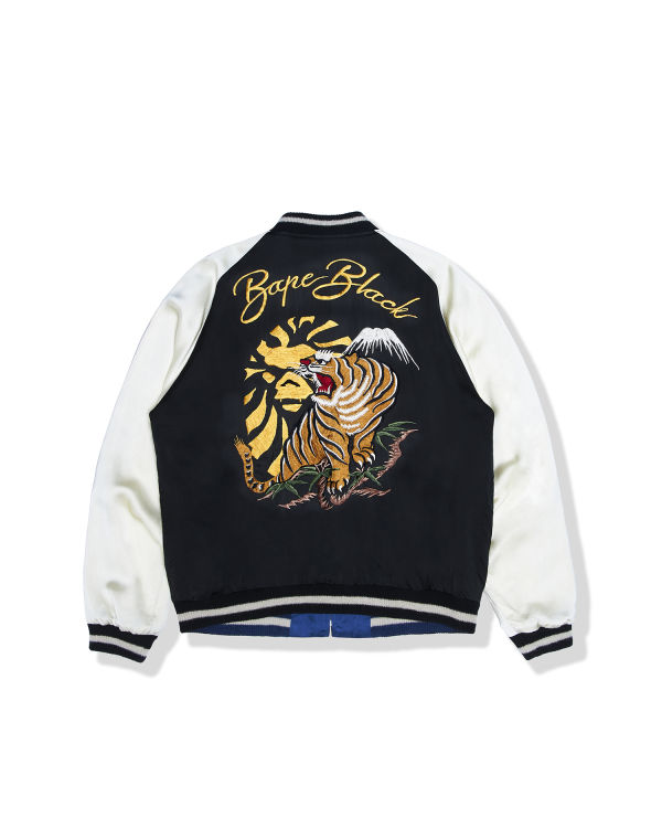 Chaquetas Bape Ape Head bomber Hombre Negros | 276485-XLV