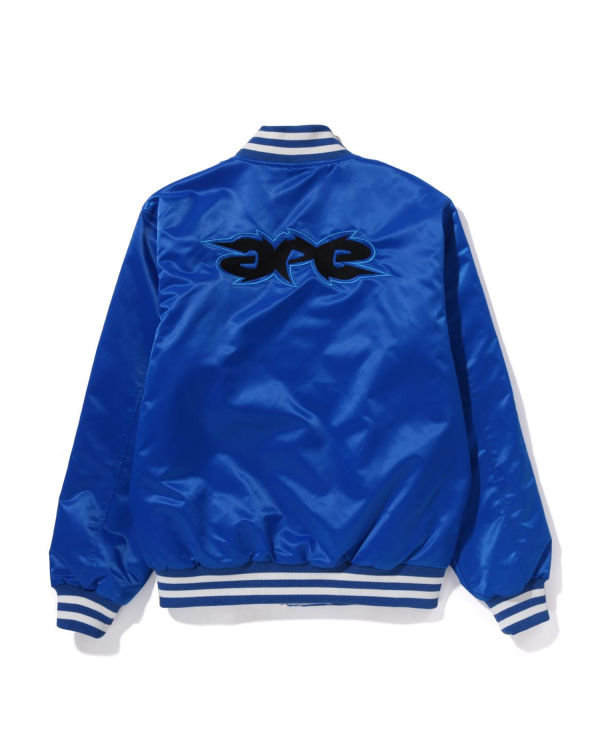 Chaquetas Bape Ape Relaxed Fit Nylon Varsity Hombre Azules | 172359-ZLO