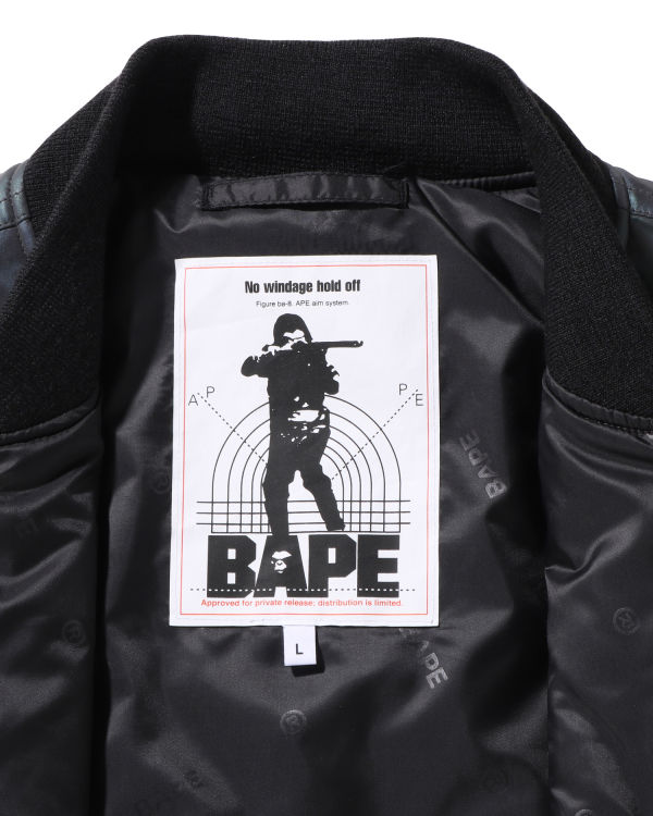 Chaquetas Bape Aurora Shark Loose Fit MA-1 Hombre Negros | 140357-QPY