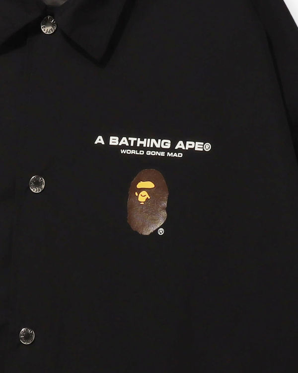 Chaquetas Bape Estampados Relaxed Fit Coach Hombre Negros | 953170-MVF