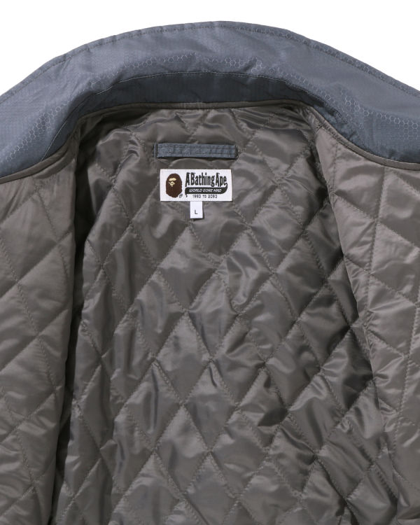 Chaquetas Bape Honeycomb Ripstop Bomber Hombre Grises | 621045-ZGH