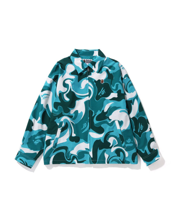 Chaquetas Bape Marble Camo Oversized Zip Mujer Verde Menta | 384950-WIX