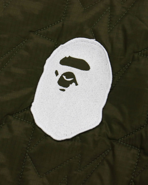 Chaquetas Bape Military Patch Liner Hombre Verdes | 359172-LZO