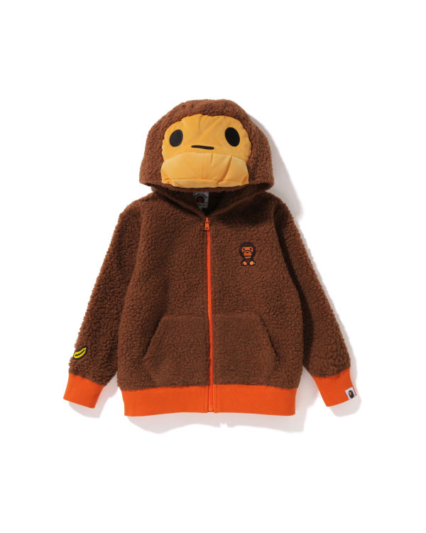 Chaquetas Bape Milo Boa Plush Niños Marrom | 035926-LTP