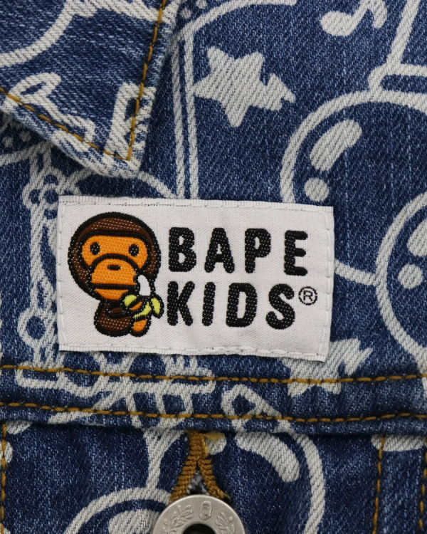 Chaquetas Bape Milo Circus Denim Niños Azules | 950276-CXL