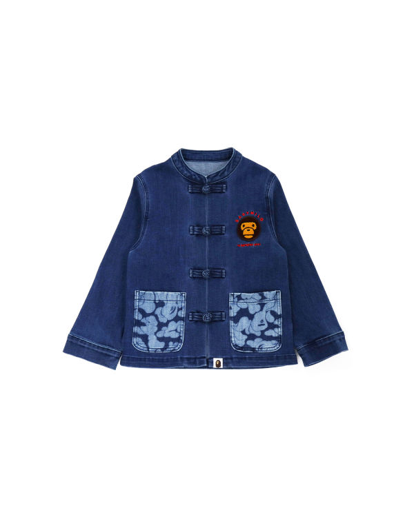 Chaquetas Bape Milo Patch Jersey Denim Niños Azules | 143826-EPB