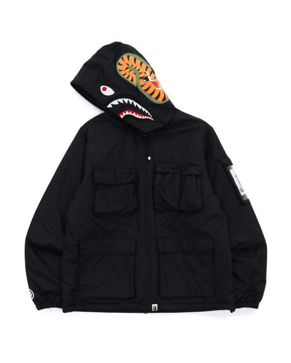 Chaquetas Bape Mulit Pocket Shark Hombre Negros | 704218-GXW