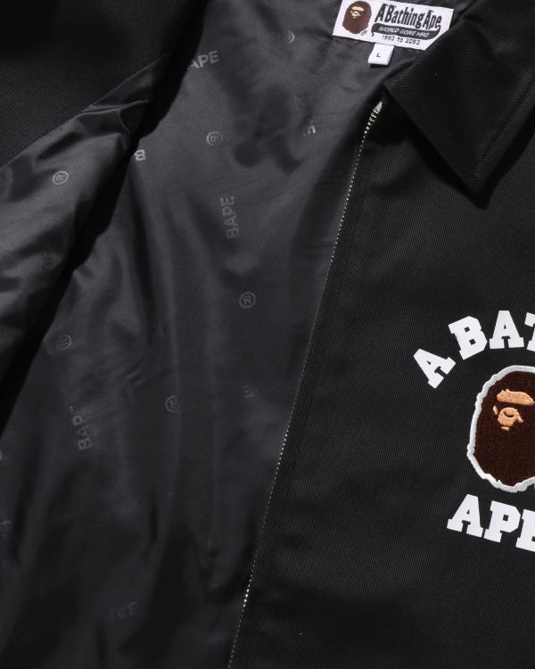 Chaquetas Bape Multi Fonts Relaxed Fit Zip Hombre Negros | 961540-TXU