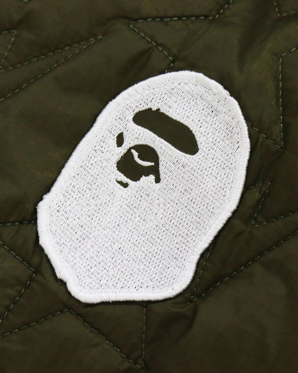 Chaquetas Bape Multi Patch STA Acolchado Niños Verdes | 360987-PHU