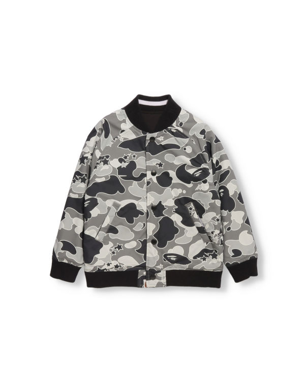 Chaquetas Bape STA Camo Milo Reversible Niños Negros | 210396-VFO